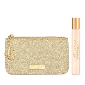 Jimmy Choo I Want Choo Travel Spray & Gold Pouch Gift Set